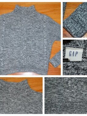 Women’s GAP gray cable-knit sweater size  M